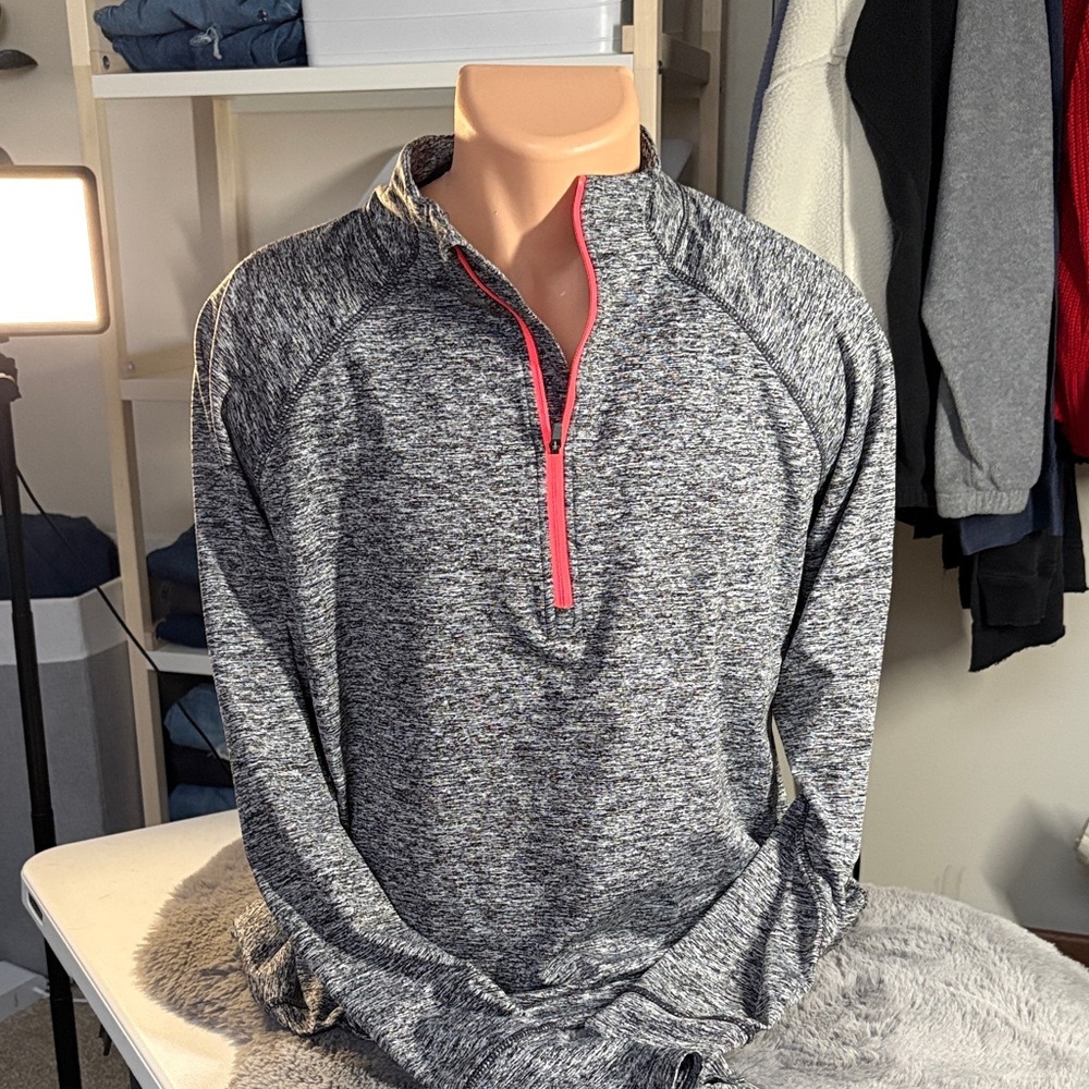 Tangerine Quarter-Zip Women's Sweater